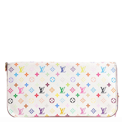 Louis Vuitton Monogram Multicolor Insolite Wallet White Litchi 1 of 7