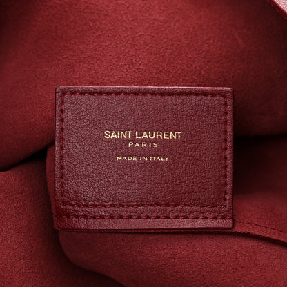 Saint Laurent Calfskin Large Shopping Tote Opyum Red 7 of 14