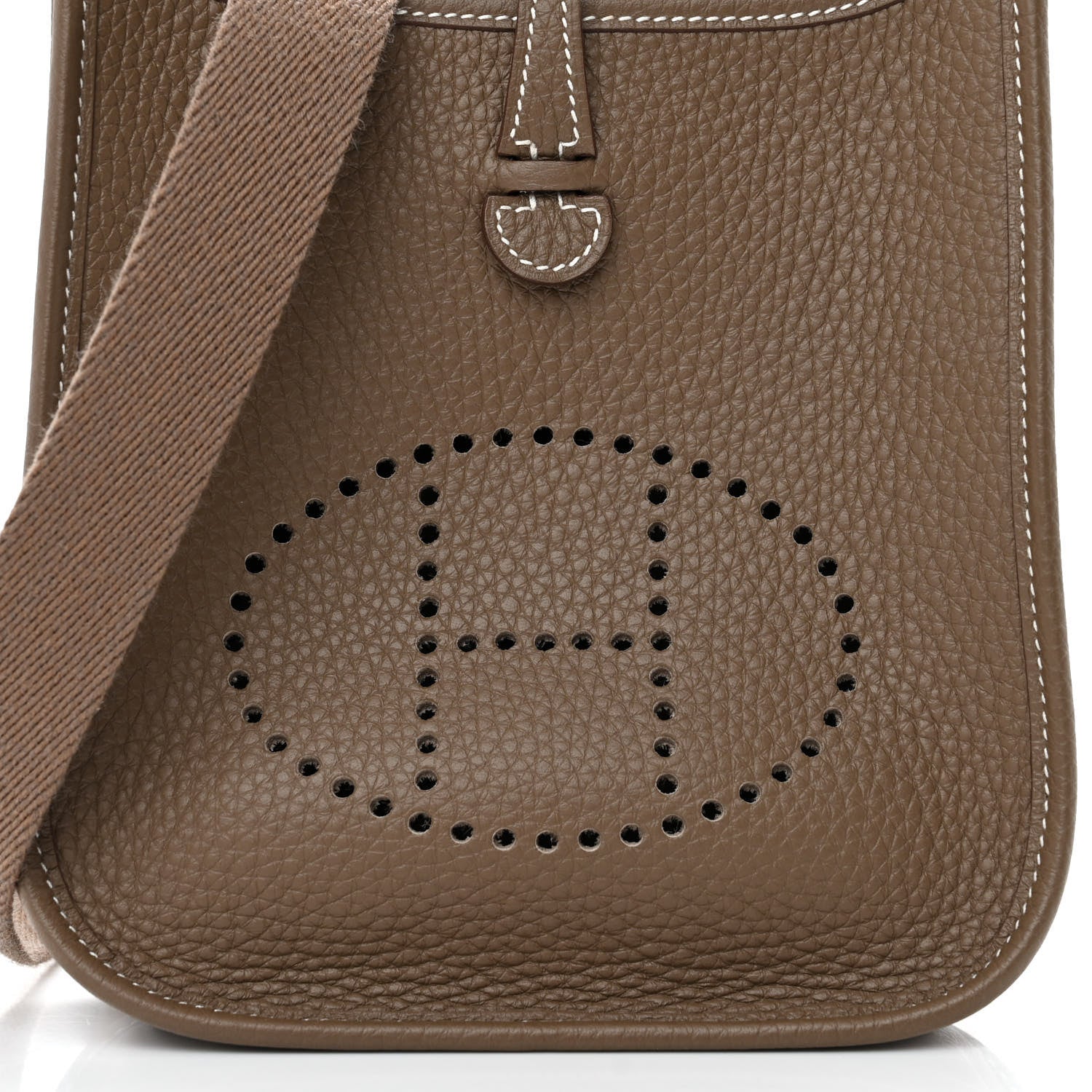 Hermes Taurillon Clemence Evelyne TPM Etoupe 8 of 14