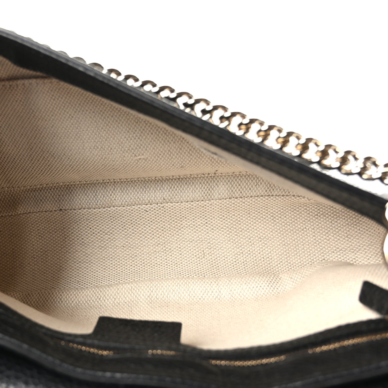 Gucci Pebbled Calfskin Medium Soho Flap Crossbody Black 5 of 9
