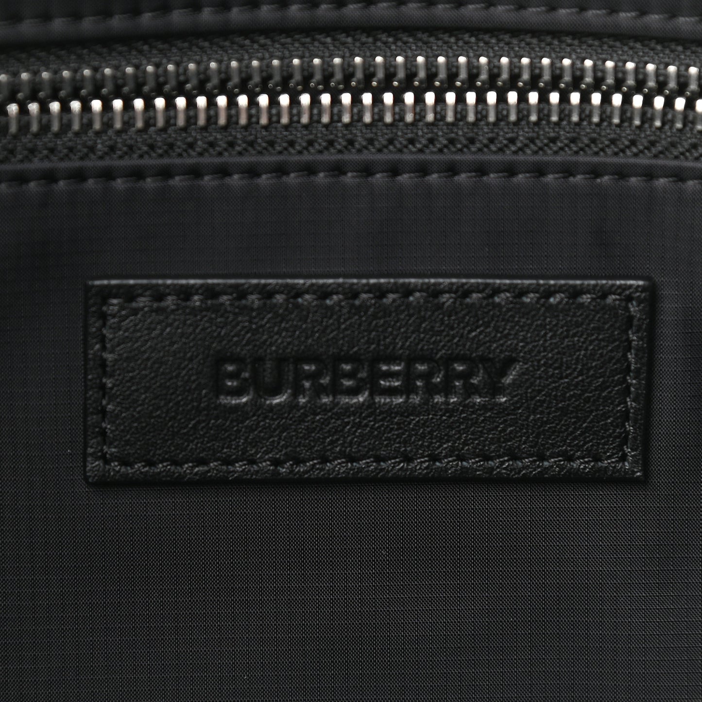 Econyl Logo Print Large Cannon Bum Bag Black