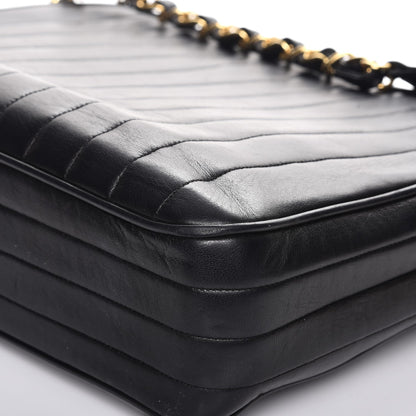 Chanel Lambskin Vertical Quilted Flap Camera Case Black 13 of 14