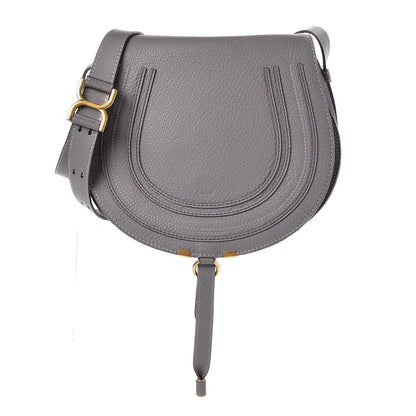 Chloe Calfskin Medium Marcie Round Crossbody Bag Cashmere Grey 1 of 8