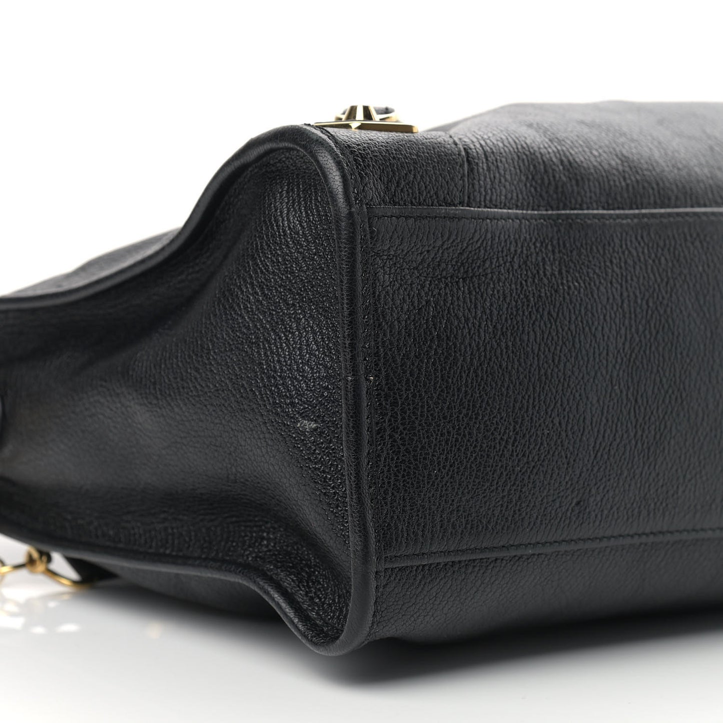 Chevre Gold Metallic Edge Hardware City Black