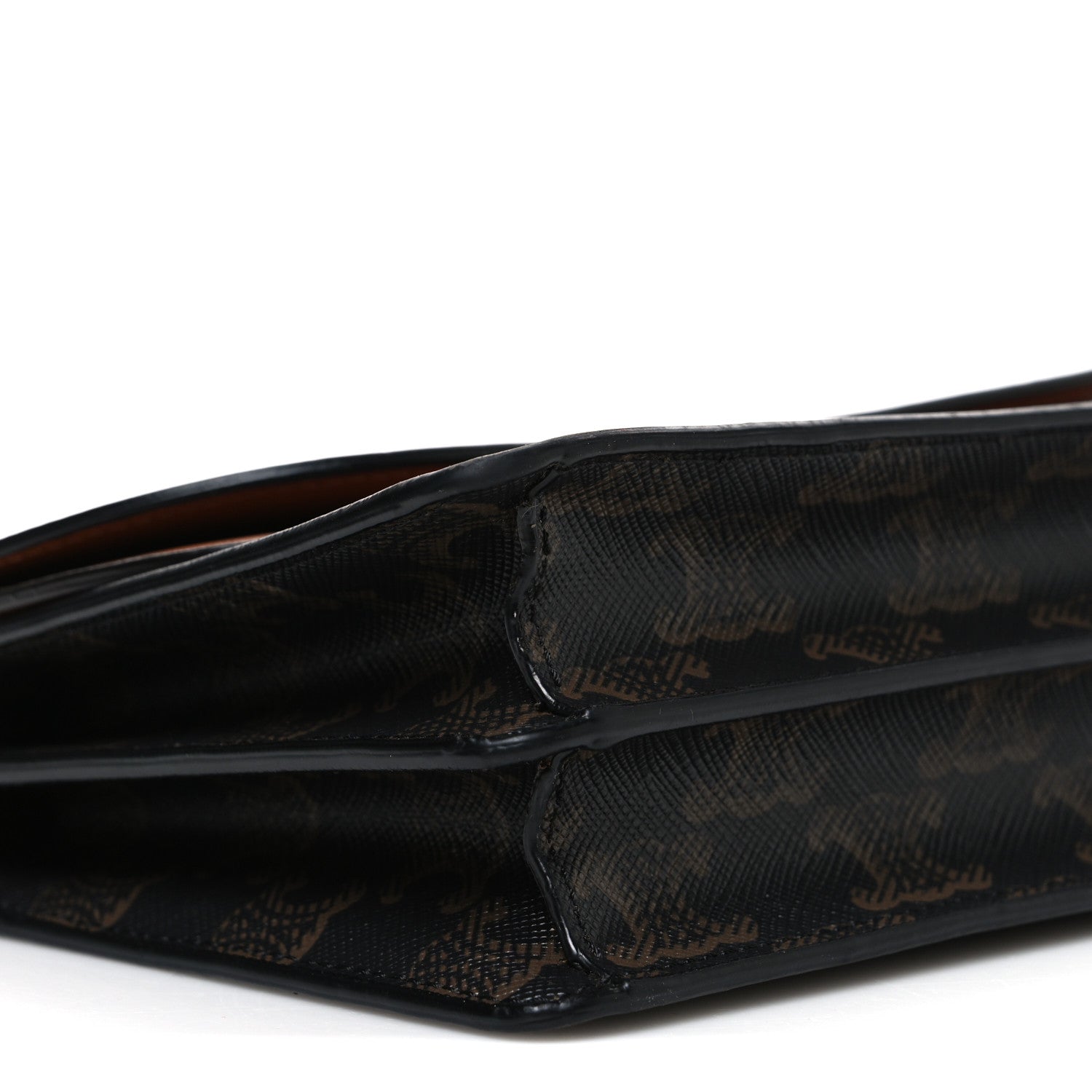 Celine Triomphe Canvas Lambskin Wallet On Strap Tan 10 of 11