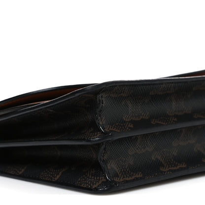 Celine Triomphe Canvas Lambskin Wallet On Strap Tan 10 of 11