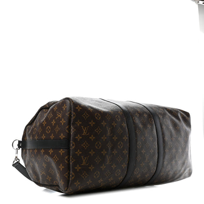 Louis Vuitton Monogram Macassar Keepall Bandouliere 55 3 of 7