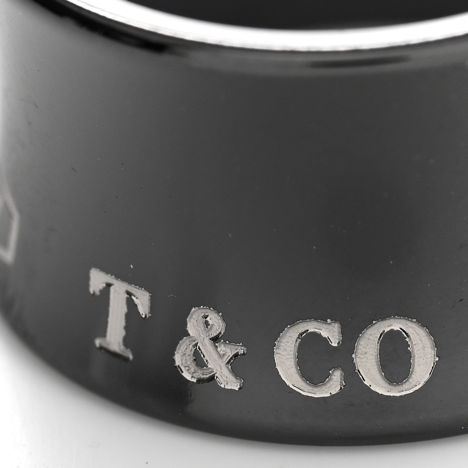 Tiffany Titanium 1837 Band Ring 49 4.75 4 of 4