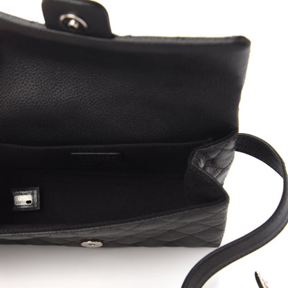 Chanel Grained Calfskin Quilted 2.55 Reissue Flap Belt Bag Clutch Black 5 of 10