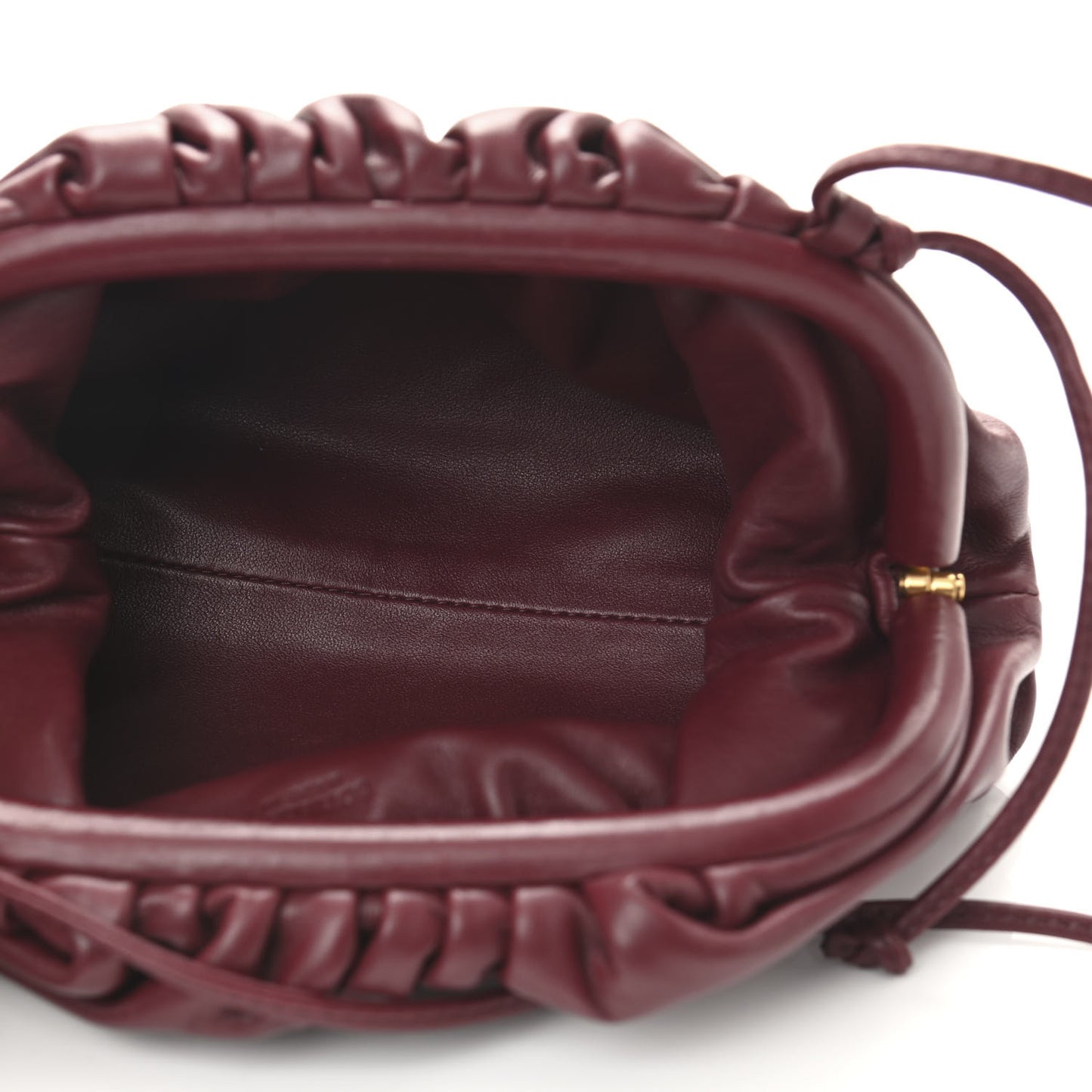 Butter Calfskin The Mini Pouch Bordeaux
