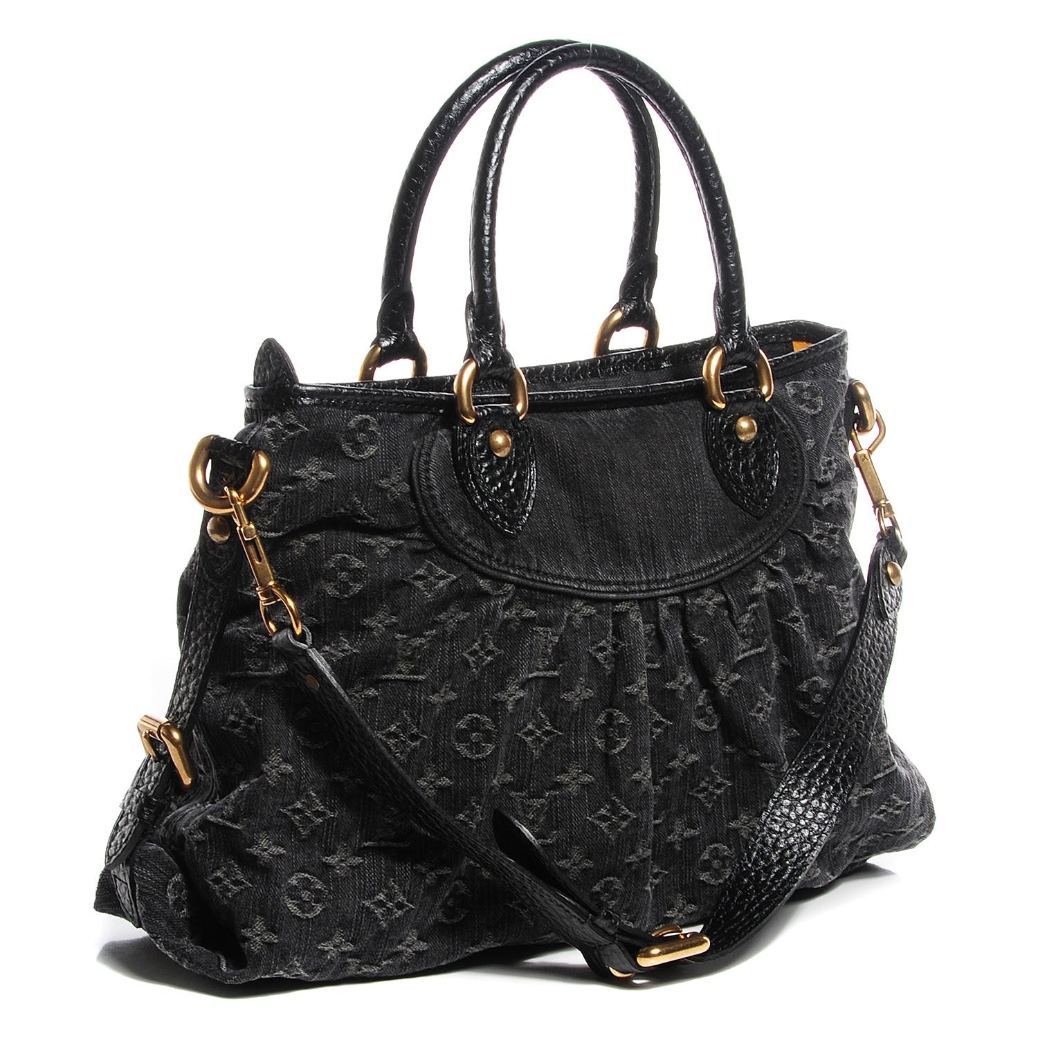 Louis Vuitton Denim Neo Cabby MM Black 3 of 8