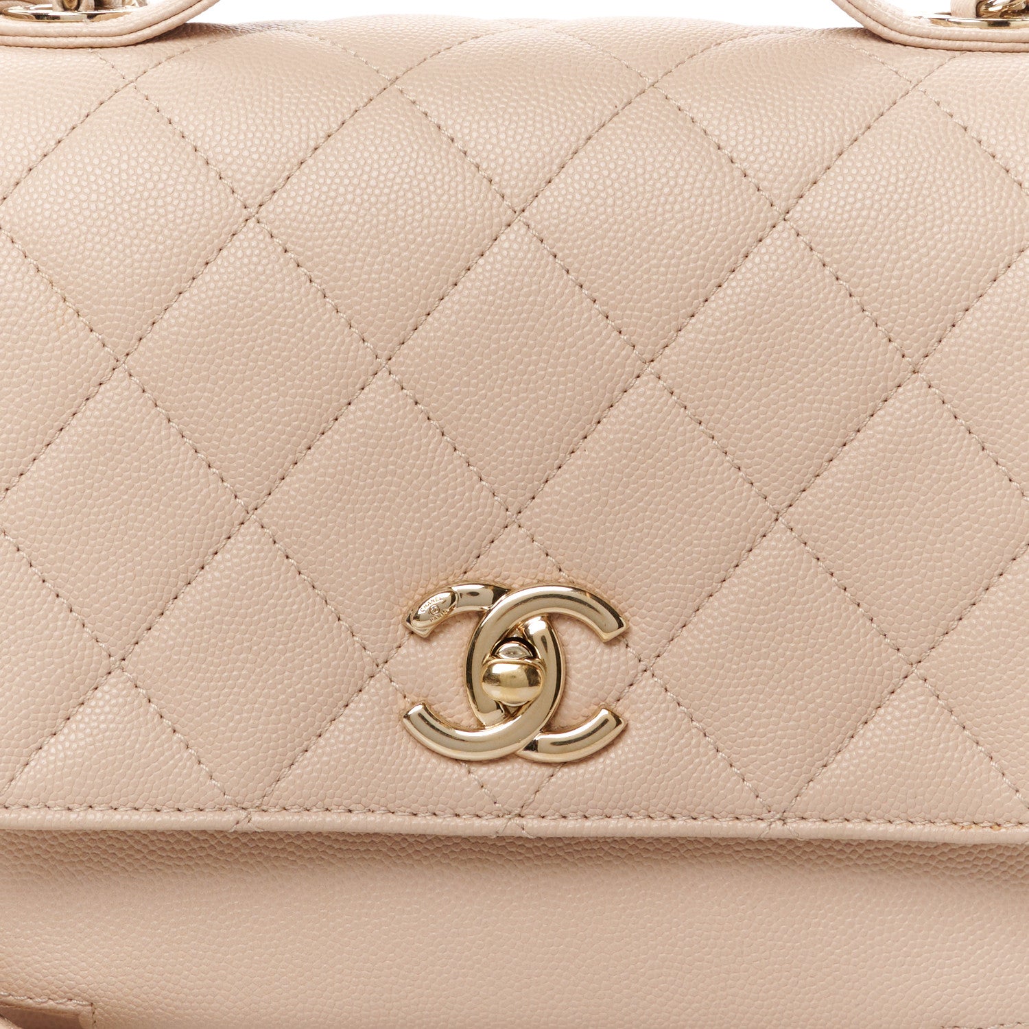 Chanel Caviar Quilted Medium Business Affinity Flap Beige 9 of 11