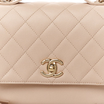 Chanel Caviar Quilted Medium Business Affinity Flap Beige 9 of 11