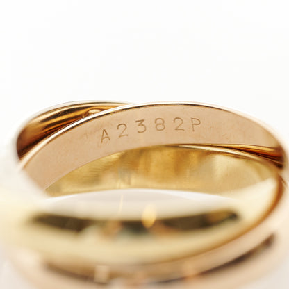 Cartier 18K Pink Yellow White Gold Classic Les Must De Cartier Trinity Ring 52 6 10 of 10