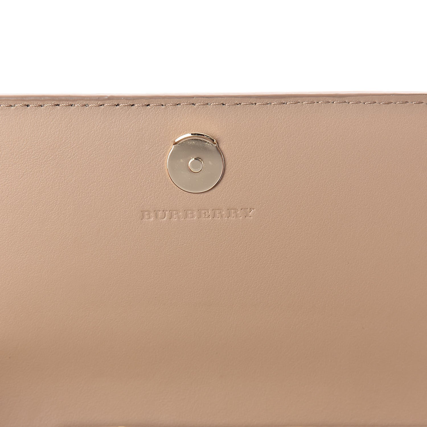 Burberry Haymarket Check Henley Wallet On Chain Mid Camel 6 of 9