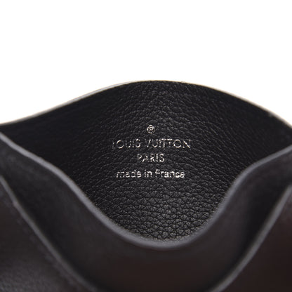 Louis Vuitton Calfskin Lockme Card Holder Black 6 of 7