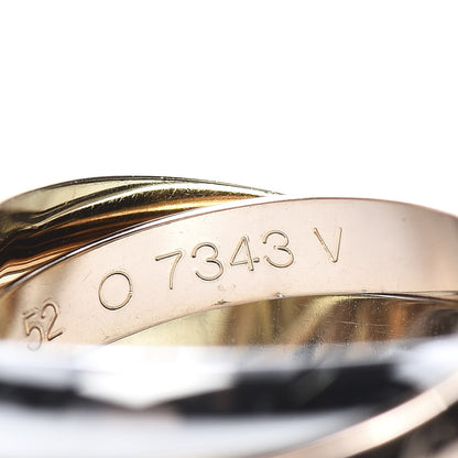 Cartier 18K Pink Yellow White Gold Classic Les Must De Trinity Ring 52 6 6 of 7