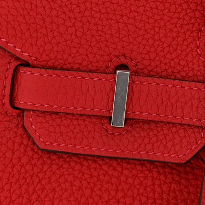 Hermes Togo Verso Birkin 25 Rouge Casaque Rouge H 11 of 13