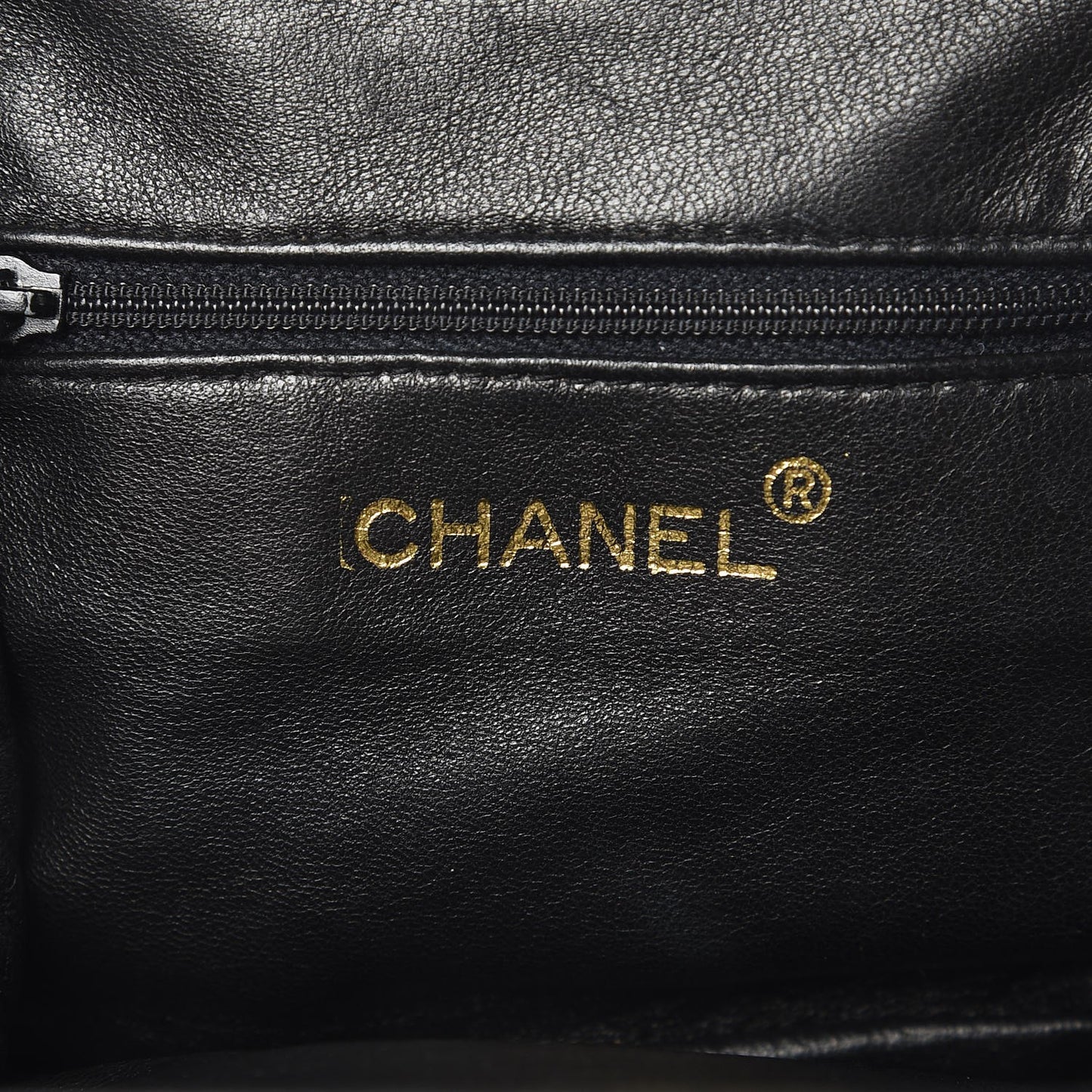Lambskin Quilted Framed Evening Bag Black