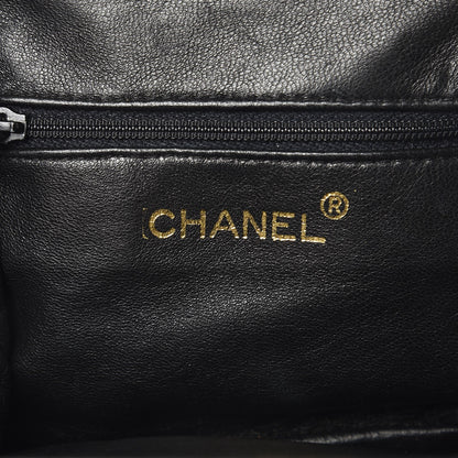 Chanel Lambskin Quilted Framed Evening Bag Black 6 of 9
