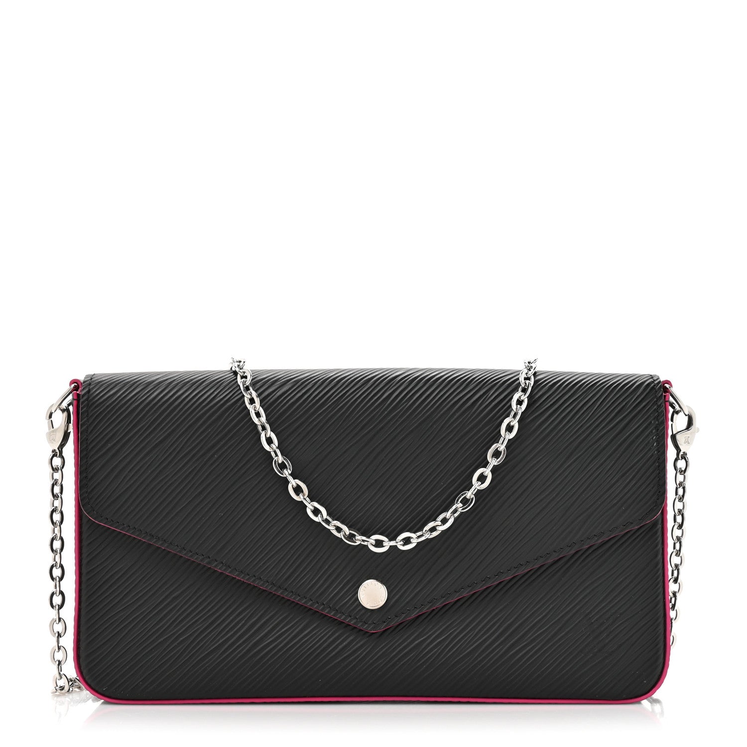 Louis Vuitton Epi Pochette Felicie Black Hot Pink 1 of 25
