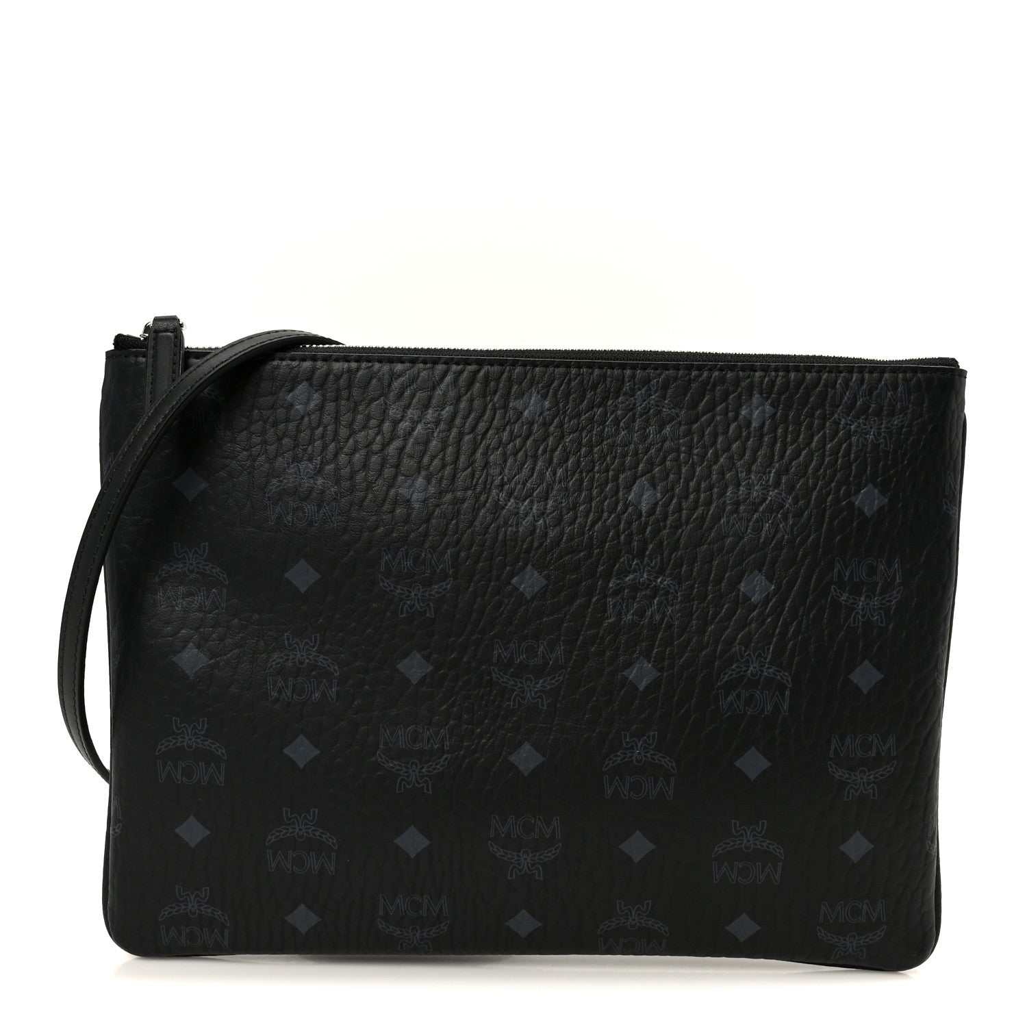 MCM Visetos Medium Crossbody Pouch Black 1 of 11