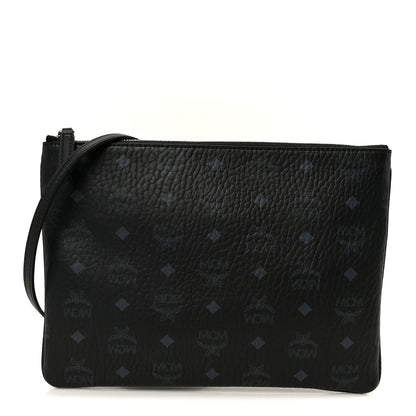 MCM Visetos Medium Crossbody Pouch Black 1 of 11