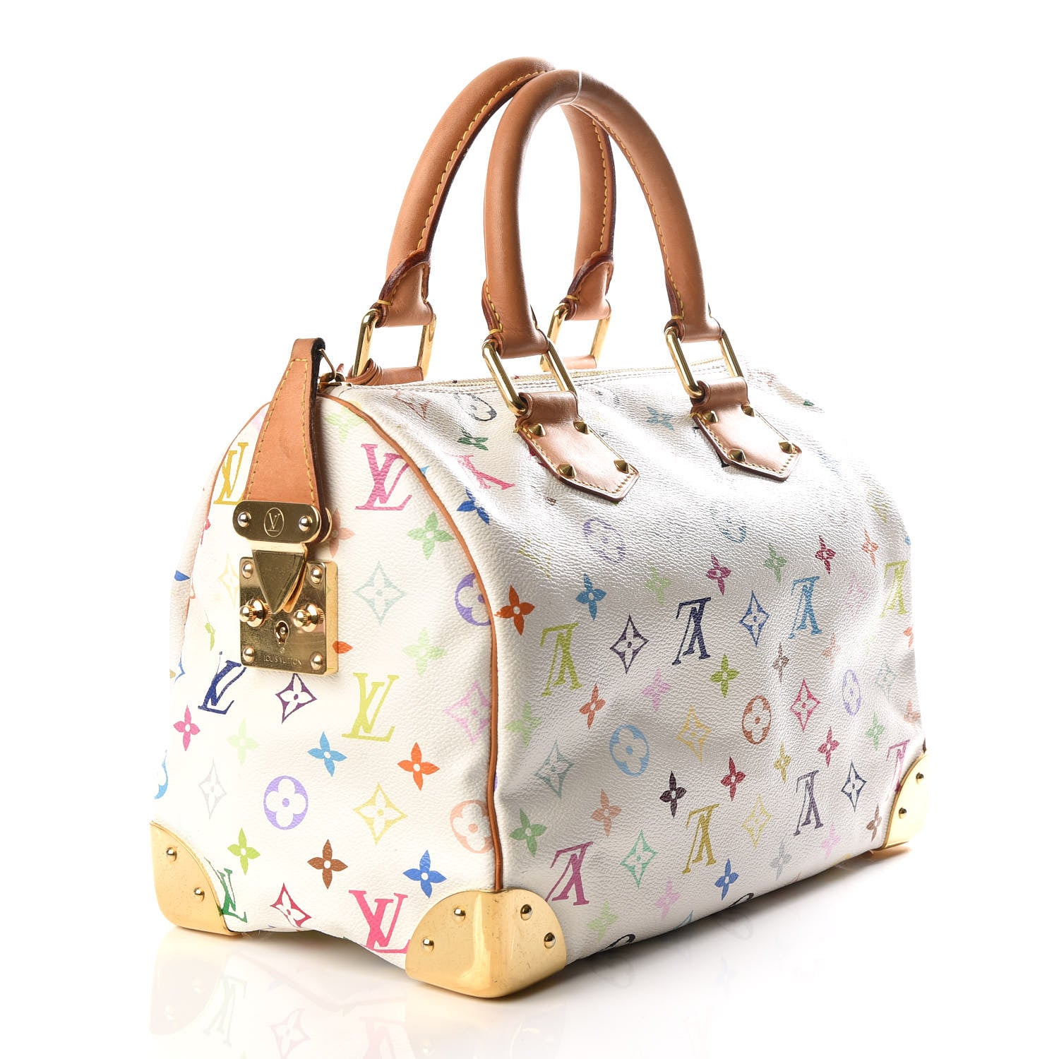 Louis Vuitton Monogram Multicolor Speedy 30 White 2 of 11
