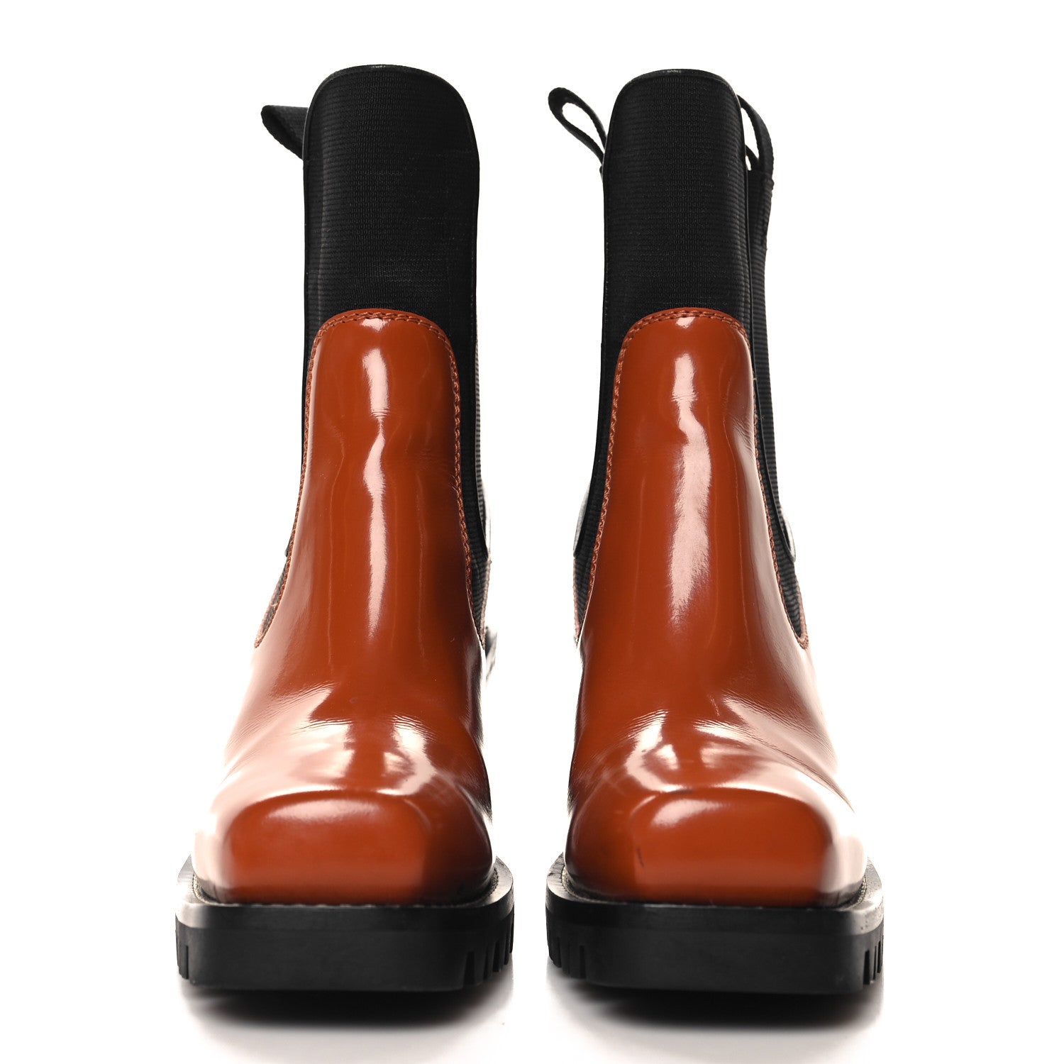 Louis Vuitton Patent Monogram Limitless Ankle Boots 38 Cognac 3 of 11