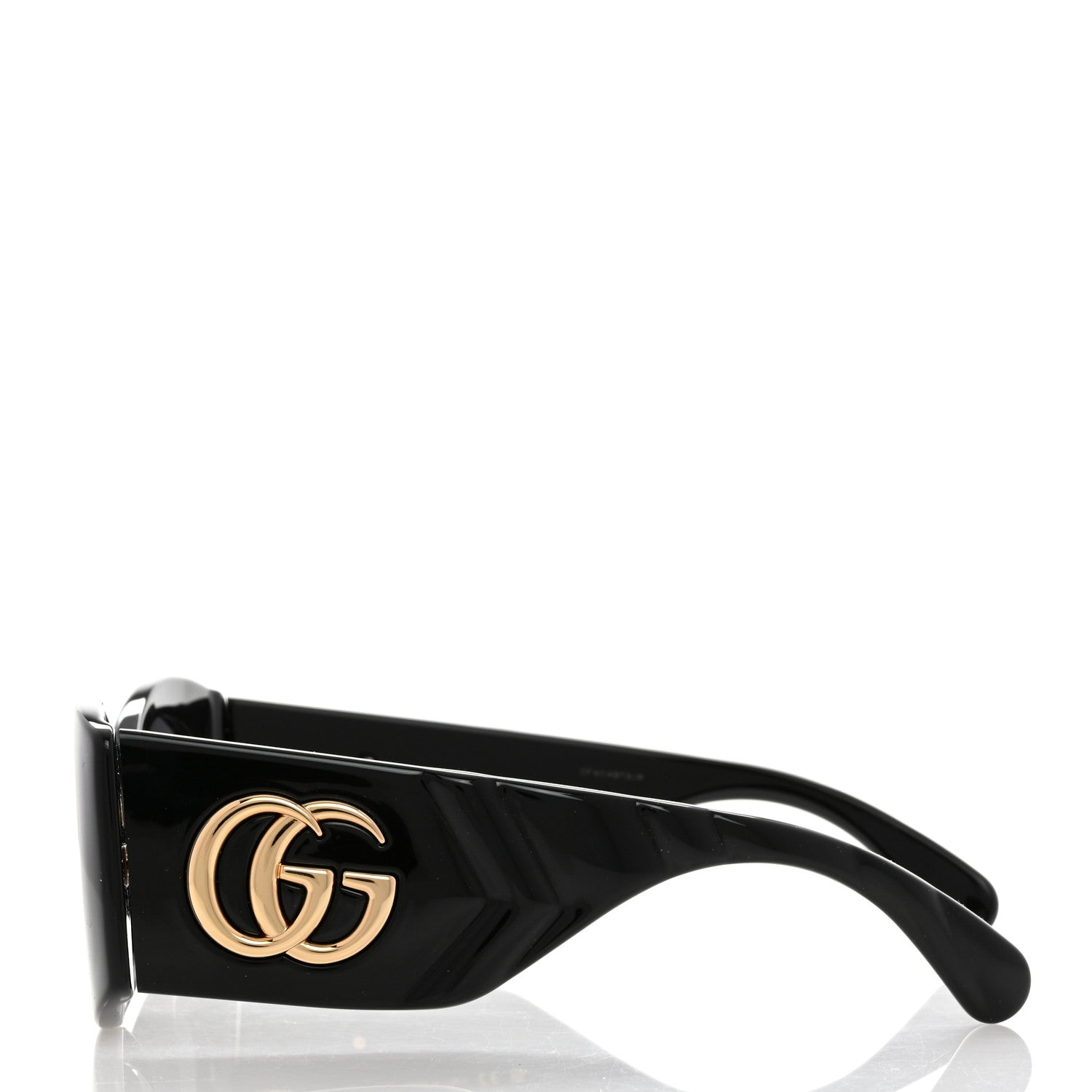 Gucci Acetate Frame GG Marmont Logo Sunglasses GG0810S Black 3 of 7