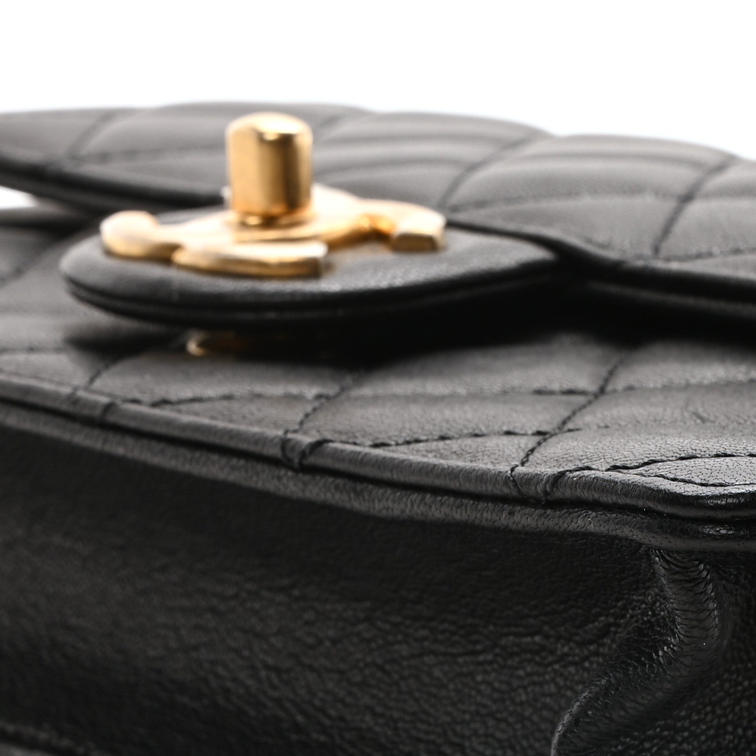 Chanel Goatskin Quilted Small Chic Pearls Flap Black 10 of 11