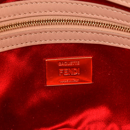 Fendi Sequin Paillettes Vitello Grace Sex and the City Baguette Baby Pink 6 of 10