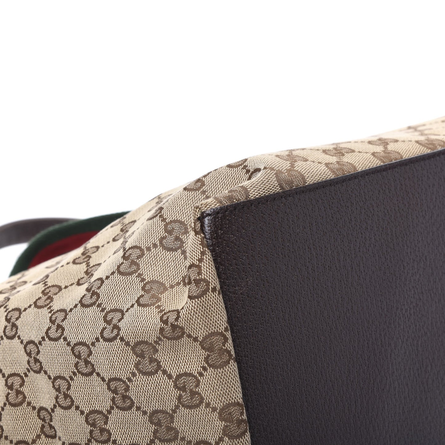 GG Monogram Large Web Handle Bucket Tote