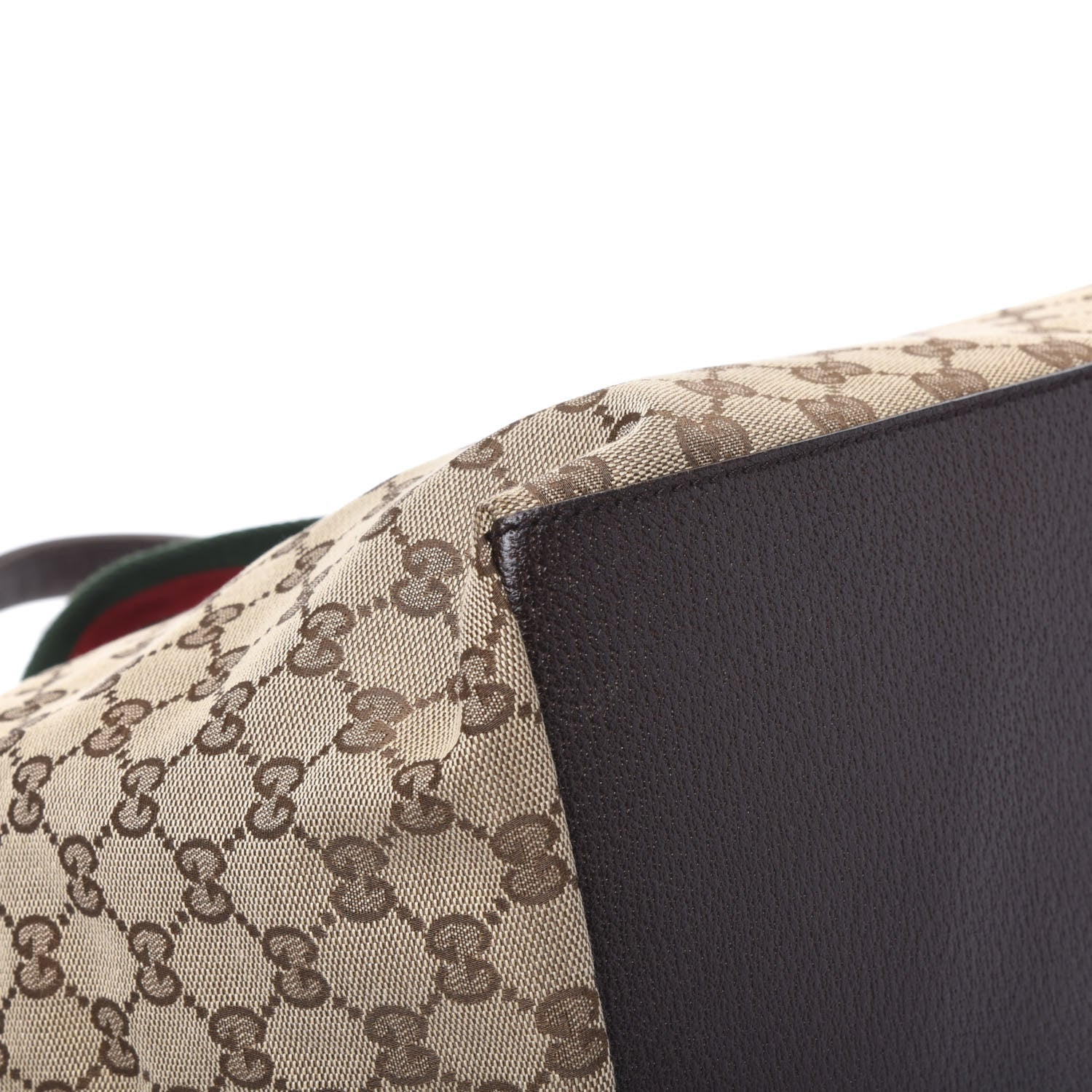 Gucci GG Monogram Large Web Handle Bucket Tote 9 of 11