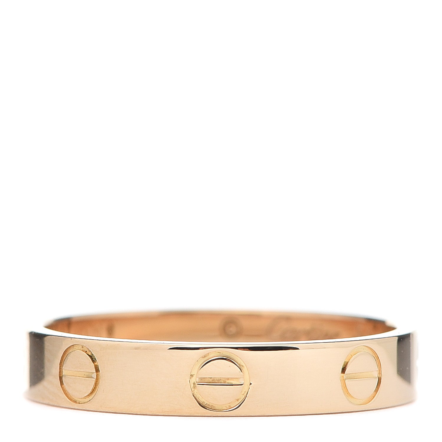 Cartier 18K Yellow Gold 3.5mm LOVE Wedding Band Ring 54 6.75 3 of 4