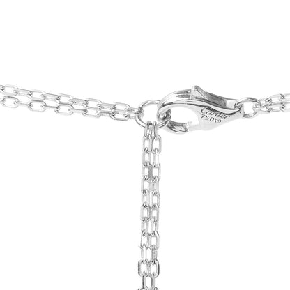 Cartier 18K White Gold 2 Diamond LOVE Necklace 4 of 4