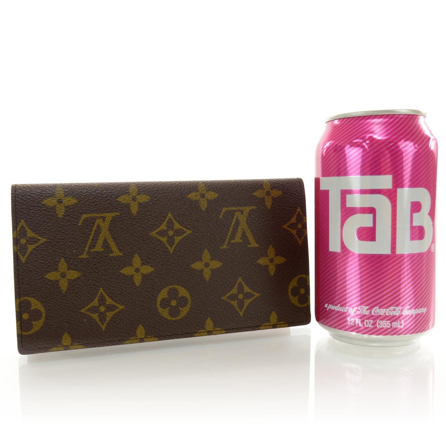 Monogram Simple Checkbook Holder Wallet