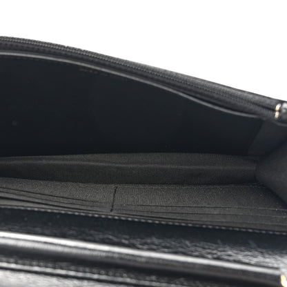 Chanel Goatskin Stitched Golden CC Wallet on Chain WOC Black 5 of 11