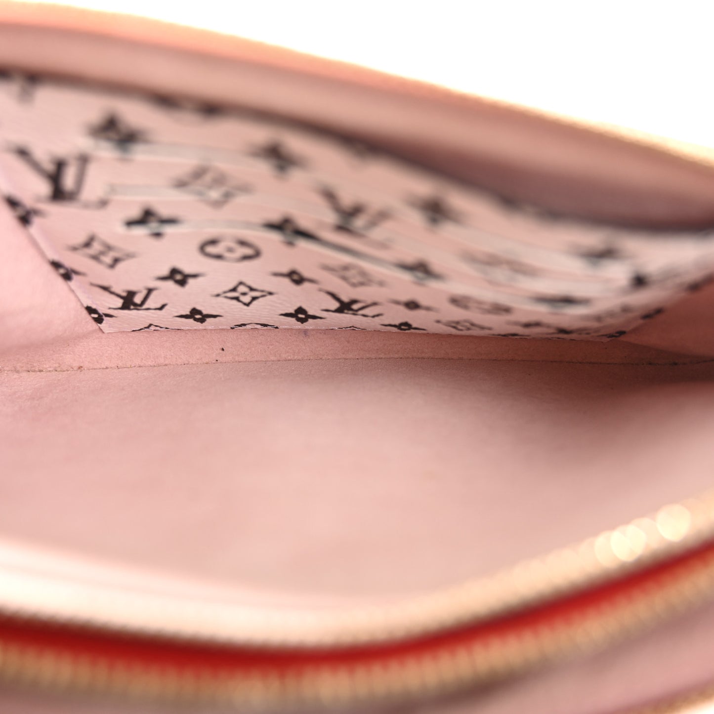 Monogram Giant Double Zip Pochette Rouge
