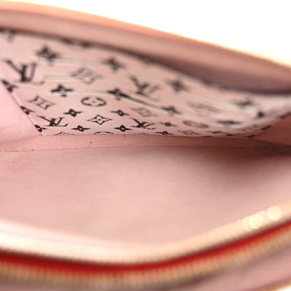 Louis Vuitton Monogram Giant Double Zip Pochette Rouge 6 of 14