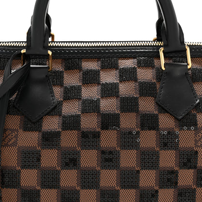 Louis Vuitton Damier Paillettes Speedy 30 Black 8 of 11