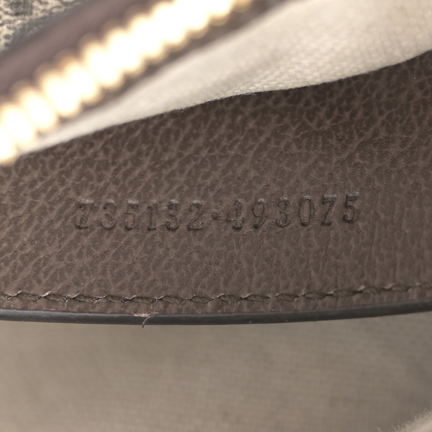 Gucci GG Supreme Monogram Textured Dollar Calfskin Web Small Ophidia GG Handbag Beige Ebony New Acero 7 of 10
