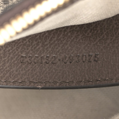 Gucci GG Supreme Monogram Textured Dollar Calfskin Web Small Ophidia GG Handbag Beige Ebony New Acero 7 of 10