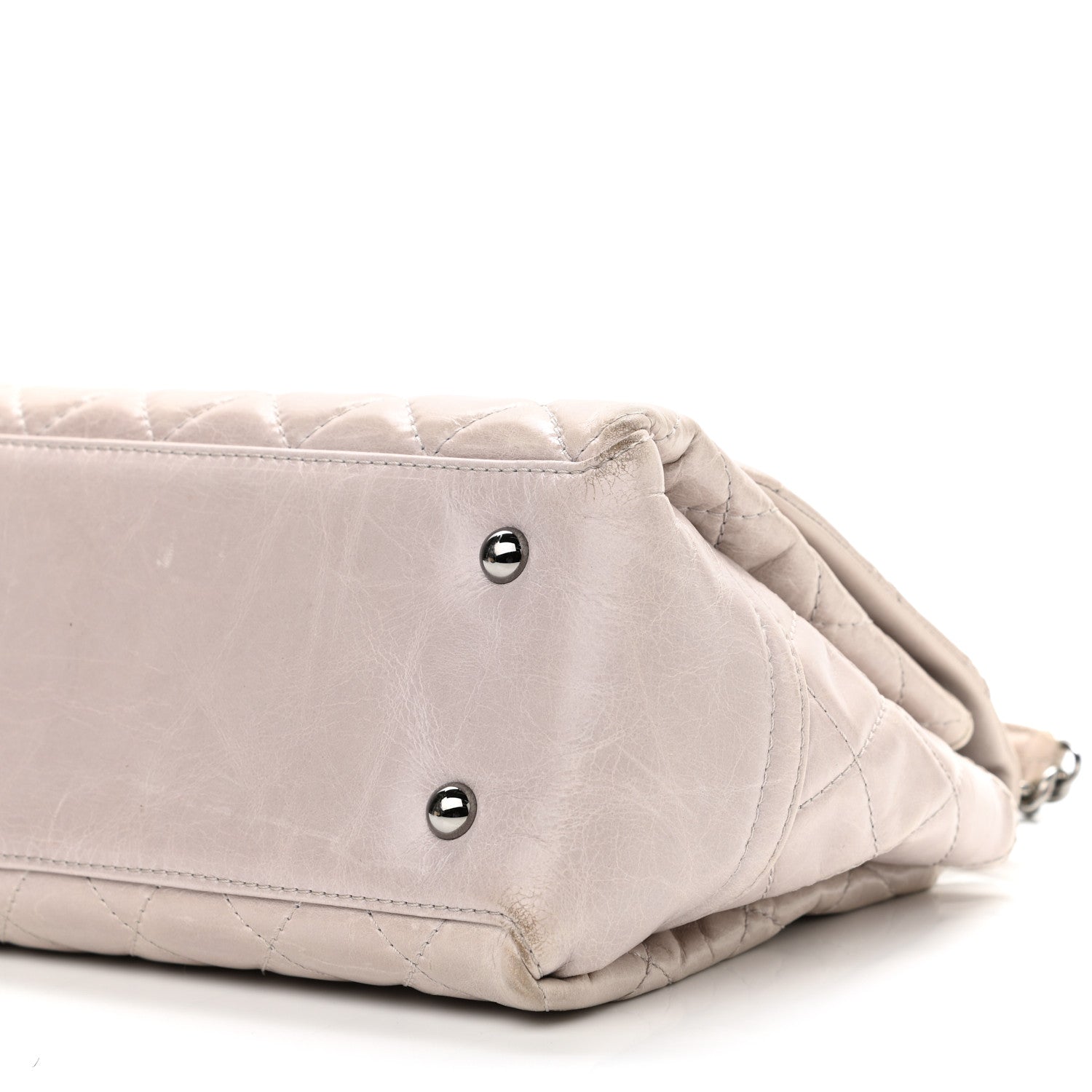 Chanel Glazed Calfskin Quilted Medium Lady Pearly Flap Light Beige 9 of 12