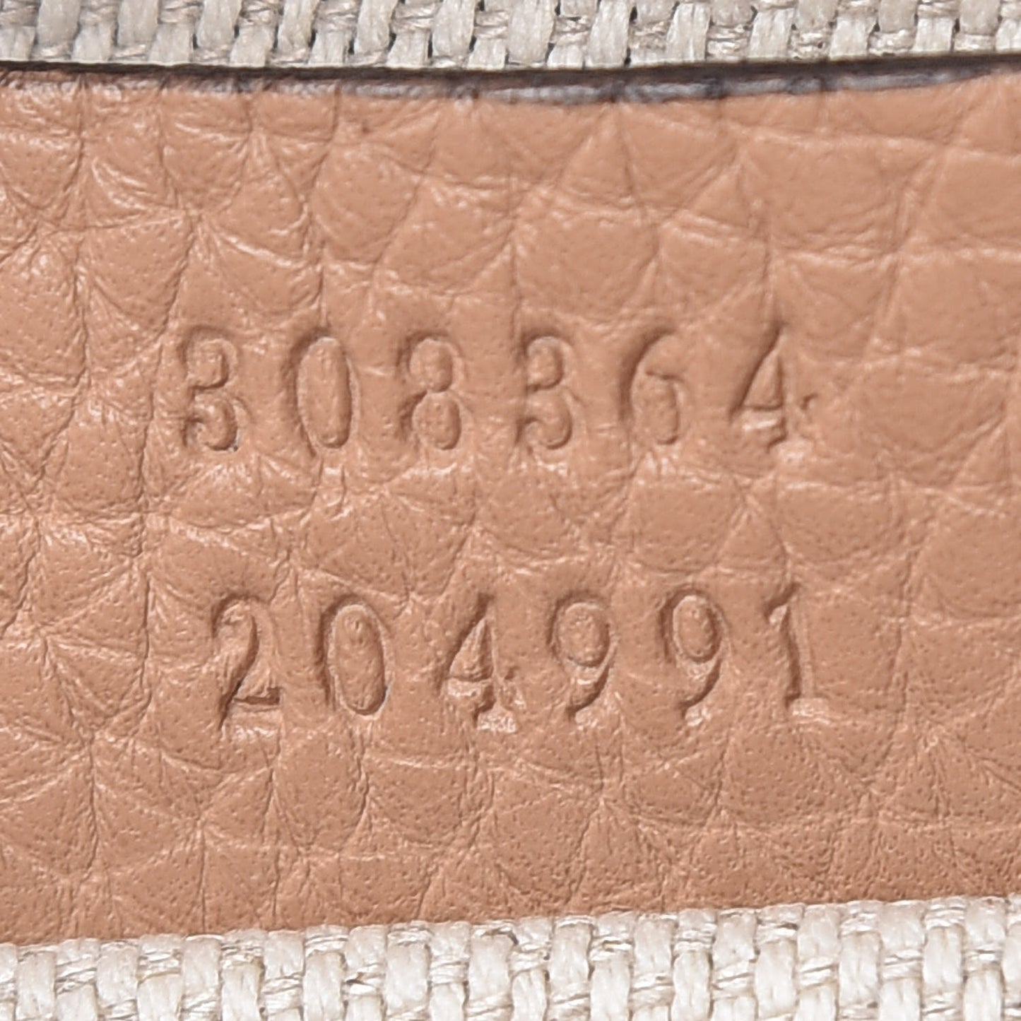 Pebbled Calfskin Small Soho Disco Bag Rose Beige