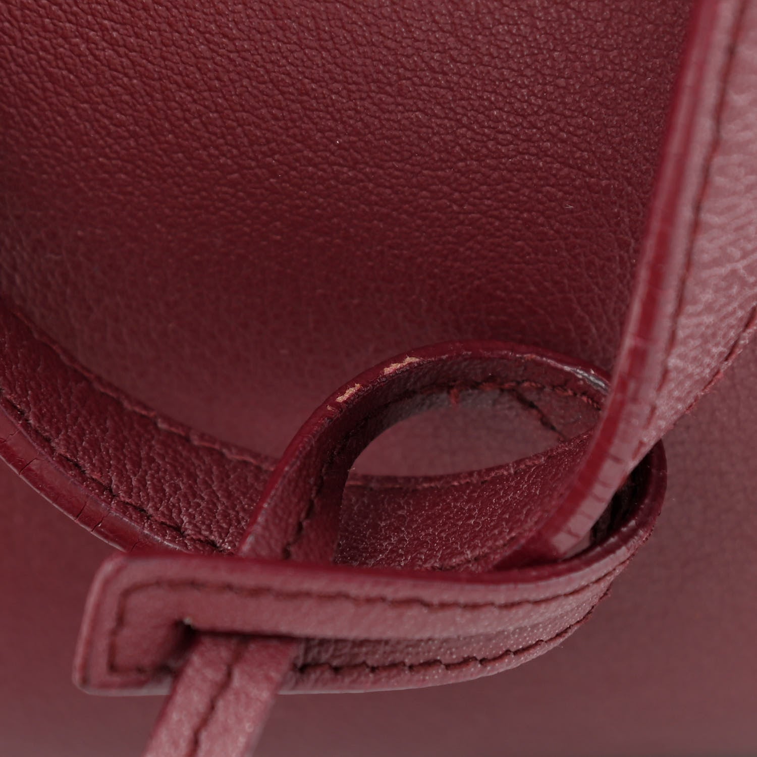 Saint Laurent Calfskin Large Shopping Tote Deep Carmin 14 of 17
