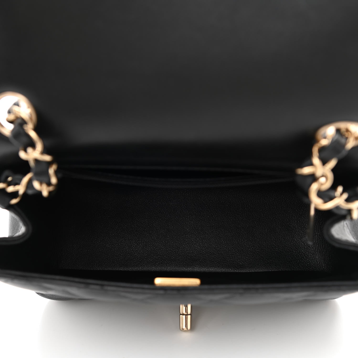 Chanel Lambskin Quilted Mini Square Flap Black 5 of 10