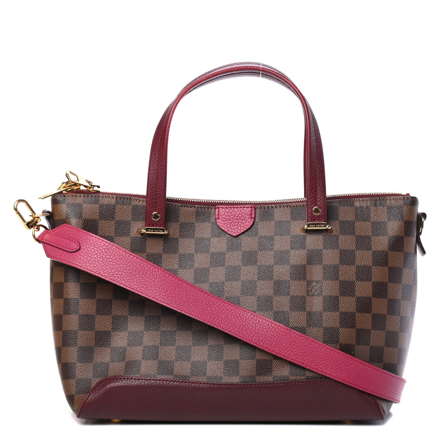 Damier Ebene Cuir Taurillon Hyde Park Fuchsia