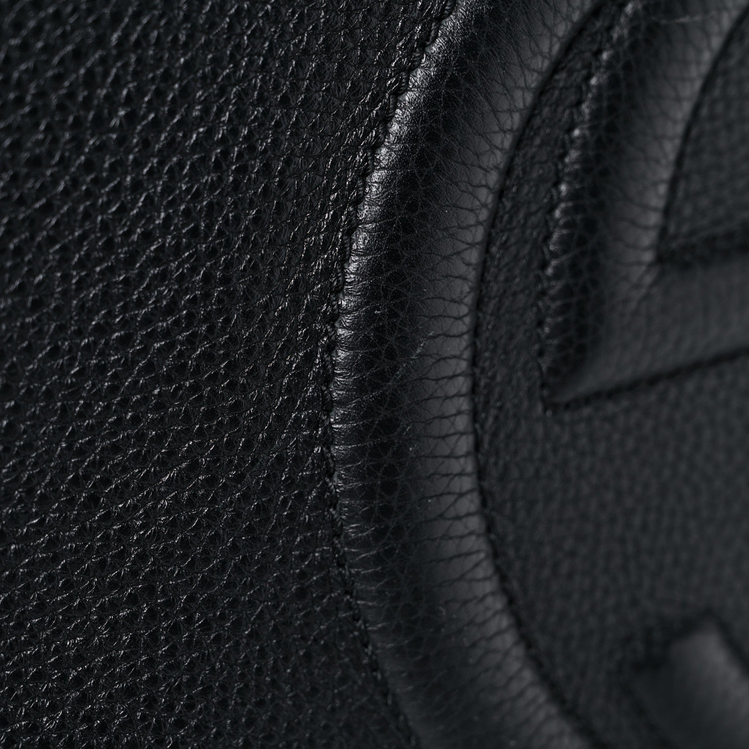 Gucci Pebbled Calfskin Large Soho Hobo Black 17 of 20