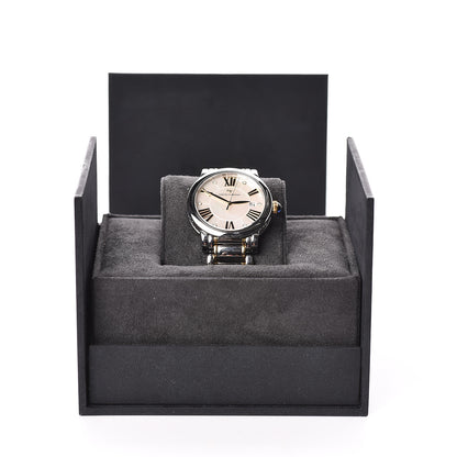 David Yurman Stainless Steel 18K Yellow Gold Diamond Mother of Pearl 30mm Classic Quartz Watch 7 of 7